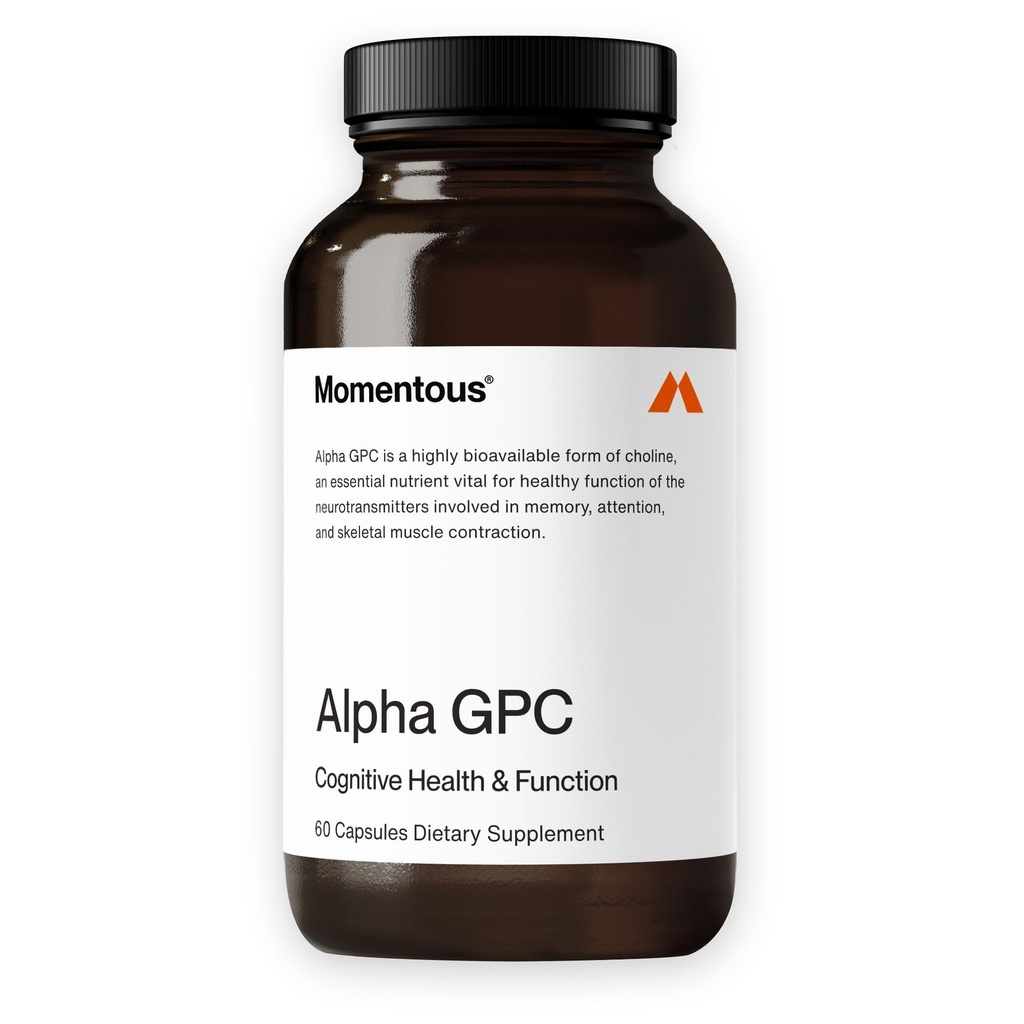 Στιγμιαίο συμπλήρωμα Alpha GPC - Γνωστική Υγεία & Λειτουργία Υποστήριξη - NSF Πιστοποιημένο για Αθλητισμό - GMO- & Gluten-free - 60 Υπηρεσίες