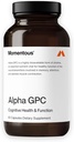 Momentous Alpha GPC Supplement - Cognitive Health & Function Support - NSF Spor için sertifikalı - GMO- & Gluten-Free - 60 Hizmetler