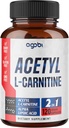 Acetyl L-Carnitine & Alfa Lipoic Asit Kompleksi 1500 mg - Beyin Sağlığı, Hafıza, Focus & Mood Desteği için Tamam - 2 Ay Supply için 120 Vegan Capsules - Gluten-Free, Non-GMO