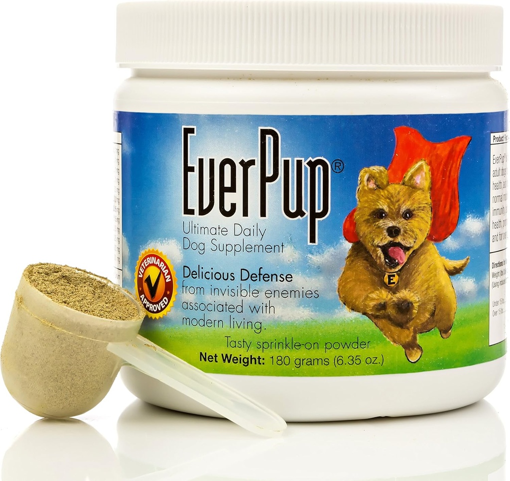 EverPup Ultimate Daily Dog Supplement with Glucosamine, Prebiyotikler, Probiyotikler, Apoptojenler, Vitaminler ve Mineraller for Health Commons, Immunity, Digestion, Skin Health