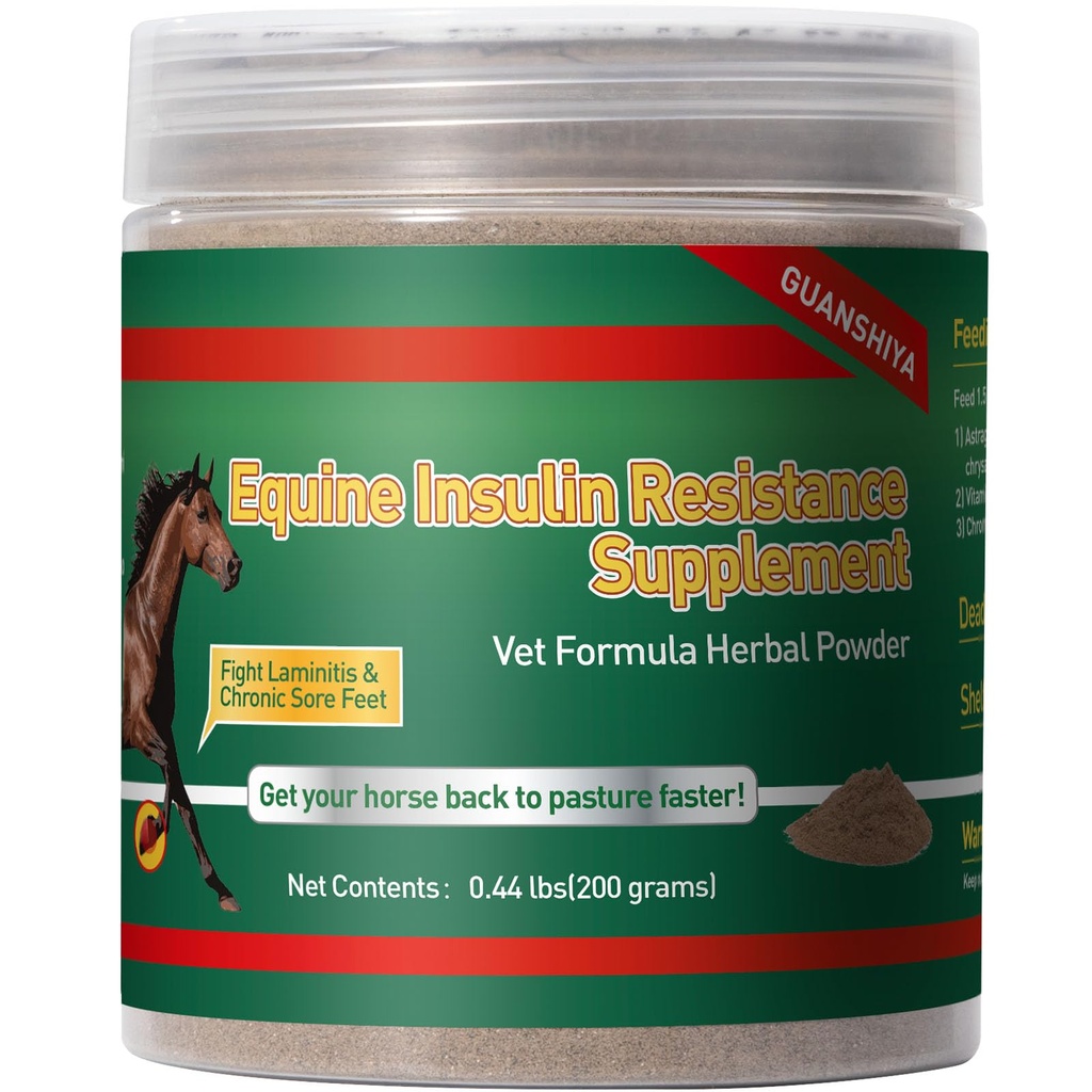 Atlar için insulin Direnişi Tamam, Yüksek Insulin, Kronik Laminitis, Cushing'in Sendromu, Sore Feet, Blood Sugar Reduce & Metabolic Geliştirme, 0.44 lbs