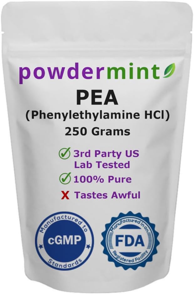 Beta Phenylethylamine HCl (Pea) Toz - Mood, Energy (250 Gram)