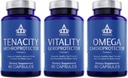 Thrivous Geroprotector Stack – Vitality + Tenacity + Omega Longevity Sche for Metabolic, Joint & Heart Support – 180 Vegan Capsules