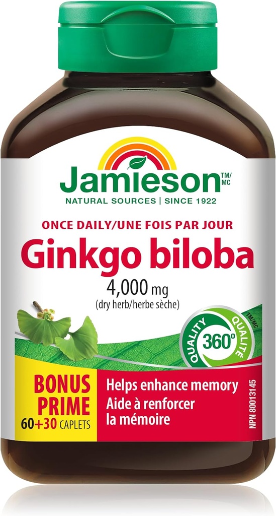 Jamieson Ginkgo Biloba 80mg 60+30 Καπέλα