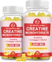 (2 Pack) Creatine Monohydrate Gummy, Sugar Free Chewable Creatine Συμπληρώματα για άνδρες & γυναίκες, Creatine Gummy Κερδίζει για την οικοδόμηση μυών, ενέργειας, προ προπόνηση, ανανάς Γεύση