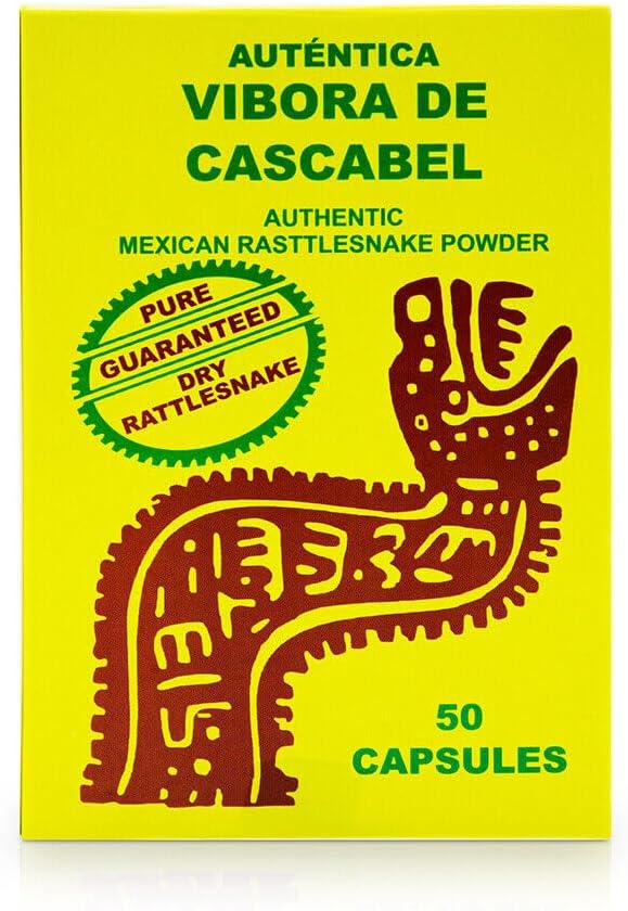 Genric Vibora de Cascabel Capsules Oral Tedavi Cilt Bakımı Pimples & Acne 50 Caps