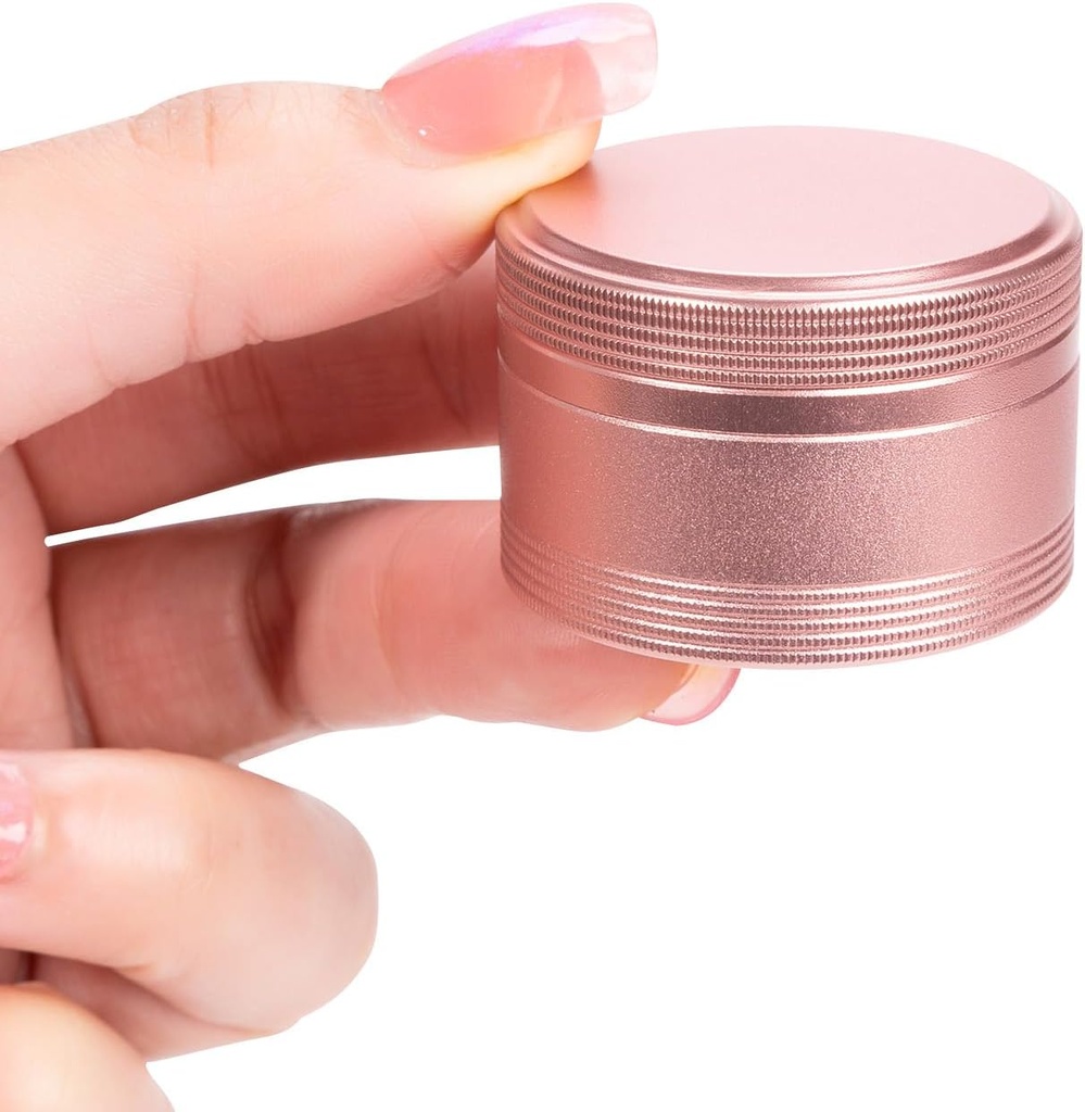 Küçük Metal Pill Box Pill Konteyner - Su Seyahat Pill Case for Purse Pocket, Portre Tek Yuvarlak Medecine Organize Günlük Vitamin İlaç Pill Sahibi Pembe Pembe Pembe