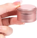 Küçük Metal Pill Box Pill Konteyner - Su Seyahat Pill Case for Purse Pocket, Portre Tek Yuvarlak Medecine Organize Günlük Vitamin İlaç Pill Sahibi Pembe Pembe Pembe