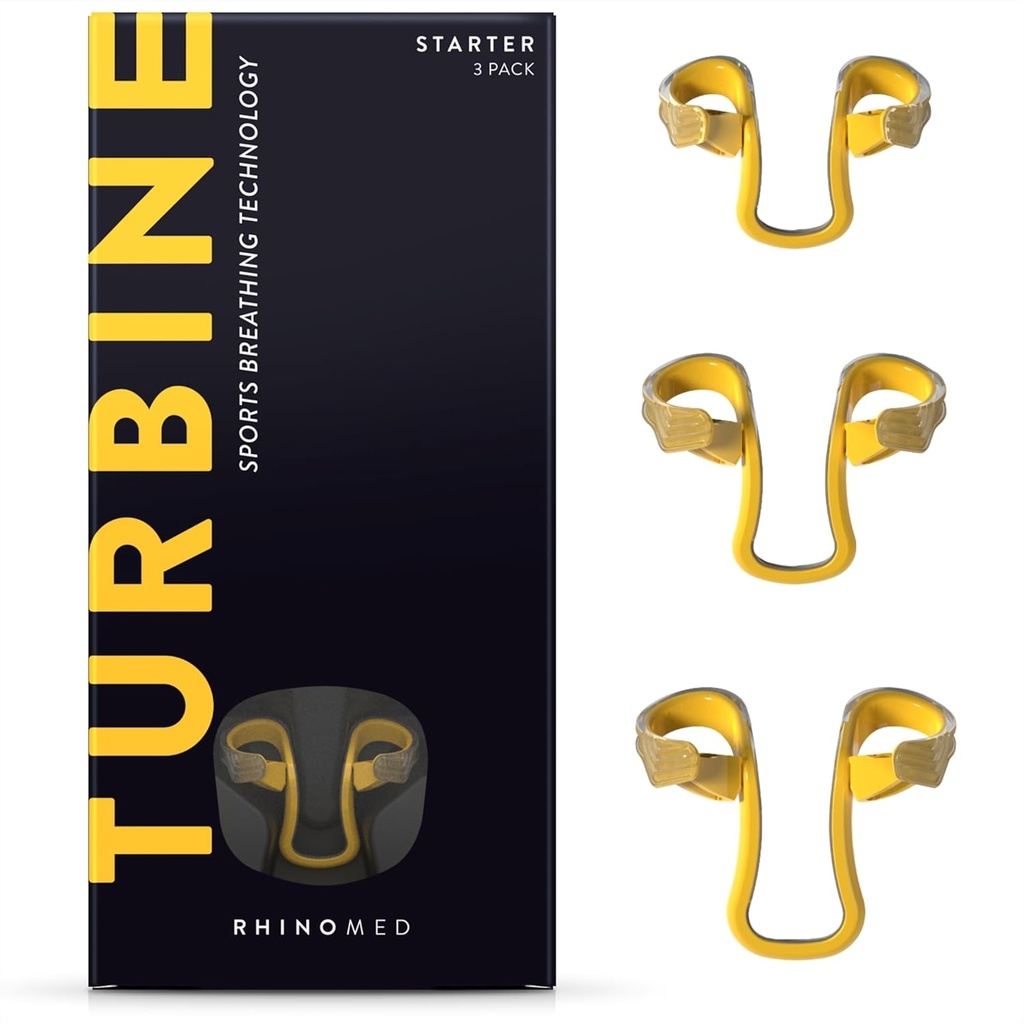 Turbine Nasal Dilator για αθλητές - Πακέτο 3 Turbine Dilators Σχεδιασμένο για αθλητική εκπαίδευση - Αύξηση της ροής αέρα στους πνεύμονες κατά 38% Κατά τη διάρκεια της άσκησης, της αθλητικής κατάρτισης, Ποδηλασία & τρέξιμο