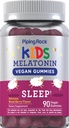 Piping Rock Kids Melatonin Gummies | 1mg | 90 Kont | Çocuklar için Tamam | Cherry Flavor | Vegan, Non-GMO, Gluten Free