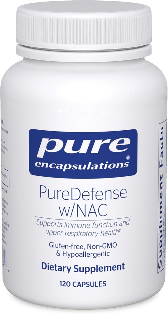 Saf Encapsulations PureDefense with NAC |Boosts First-Line Immune Defense and Upper Respiratory Health | 120 Capsules