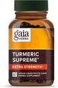 Γαρύφαλλα Gaia Herbs Turmeric Supreme Extra Strength - Supports Occasional Disfort from Normal Wear & Tear* - με Turmeric Κουρκουμίνη & Μαύρο Πιπέρι - 60 Vegan Liquid Phyto-Capsules (Μέχρι 60-Day Supply)