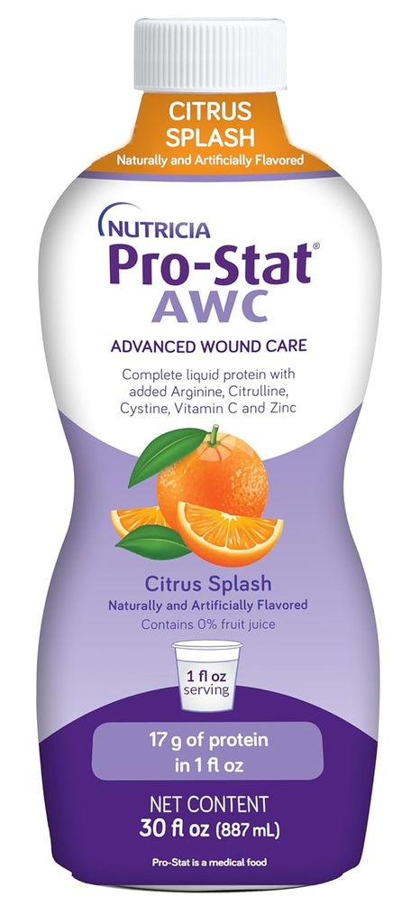 Pro-Stat Advanced Wound Care (AWC), Συμπυκνωμένη Liquid Protein Medical Food - Citrus Splash Punch Flavor, 30 Fl Oz μπουκάλι