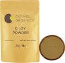 CARMEL ORGANICS Giloy Stem Toz (8 Ounce veya 0,5 LBS (Pack of 1) | Natural | NoEDIT Preservatives | Non-GMO | Tinospora Cordifolia | Herbal Suppliment for Your Immunity