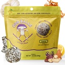BALLS Organik Enerji Balls Lemon - Superfood Mushroom Snack - Koşu, Bisiklet, Yürüyüş - Gels, Bars Alternative - Lion's Mane Focus, Cordyceps Energy - Vegan, Gluten Free Snacks for Kids & Yetişkinler