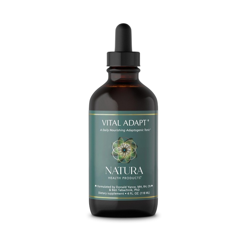 Natura Health Products Vital Adapt Supplement - Daily Nourishing Adaptogen Tonic for Endocrine Function Support - The Rhodiola, Ashwagandha, Cordyceps, Reishi (4 Akışkanlar oz)