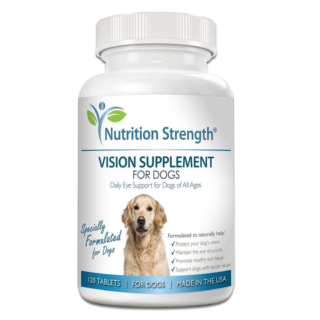 Köpekler için Göz Bakımı Lutein, Zeaxanthin, Astaxanthin, CoQ10, Bilberry Antioksis, C, Vitamin E Support for Dog Eye Problems, 120 Chewable Tabletler