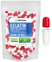 XPRS Nutra Boyutu 0 Boş Kapsüller - 100 Kont Boş Gelatin Capsules - Pill DIY Capsule - Pure Bovine Pill Gel Caps For Do-It- Yourself Supplements (Red/White)