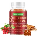 Ceylon Cinnamon Gummies, Ceylon Cinnamon 2400 mg with Berberine, Turmeric, Apple Cider Vinegar, Bitter Melon, Chromium - 60 Counts