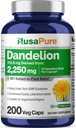 NusaPure Dandelion Root 20:1 Extract, 112,5 mg Ισοδύναμα με 2.250 mg 200 κάψουλες Veggie (Non-GMO, Vegan)