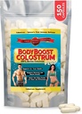 BodyBoost Colostrum Capsules, 100% Bovine Colostrum Toz, Immune ATM Supplement with Immunoglobulin & Lactoferrin, Super Food for Gut Health, Diverse Intake, 150 Capsules