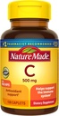 Βιταμίνη C 500 mg Caplets with Rose Hips, 130 Count