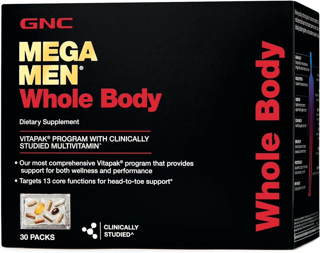 GNC Mega άνδρες ολόκληρο το σώμα Vitapak 