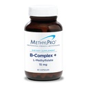 TorchPro B-Complex + L-Methylfolate 15 mg - Kadınlar ve Erkekler için Meks Vitamin B Kompleksi, Hücre Enerji Desteği Folate, Niacin ve Biotin, VIT B Supplement - 30 Vegan Capsules