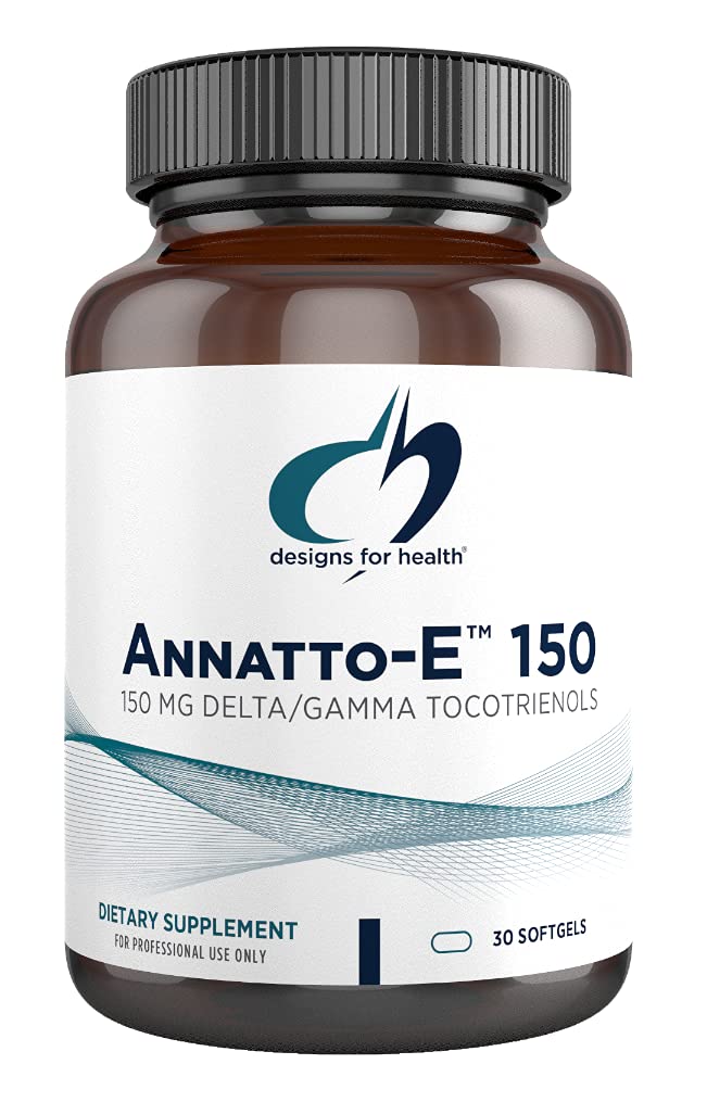 Sağlık Annatto-E 150mg Tocotrienols - Delta + Gamma Tocotrienols ile Delta + Gamma Tocotrienols - Cardiovascular, Sağlıklı Aging + Antioksi Desteği - Non-GMO (30 Softgels)