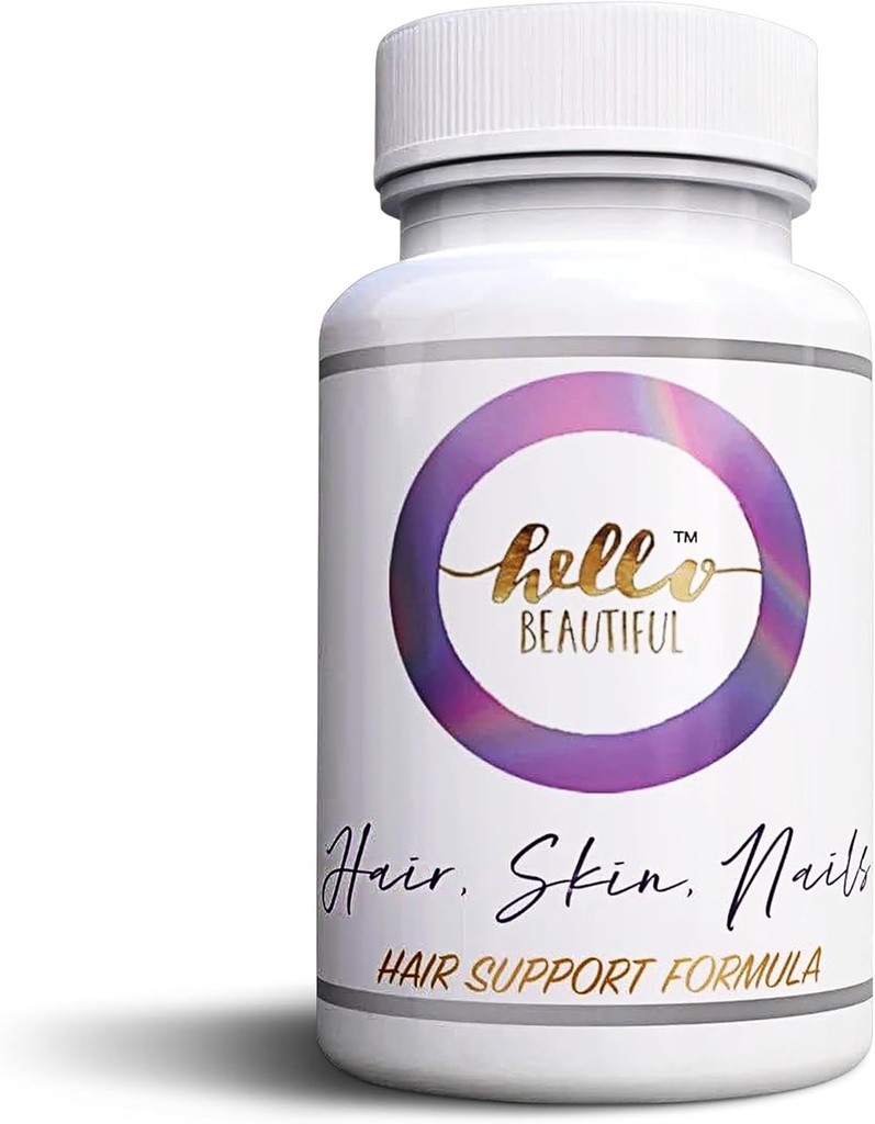 Hello Beautiful Hair Skin and Nails Βιταμίνες για γυναίκες - Βιταμίνες για την ανάπτυξη των μαλλιών - Συμπλήρωμα βιοτίνης για την τριχόπτωση - Nail Growth Energy Βιταμίνες για γυναίκες – 5000 mcg