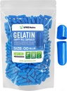 XPRS Nutra Μέγεθος 00 Κενές κάψουλες - 500 Count Empty Gelatin Κάψουλες - Χάπια DIY Καψάκιο Γέμισμα - Γέμισμα χάπια Gel Caps για Do-It-Yourself Συμπληρώματα (μπλε)