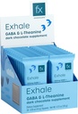 Fx Chocolate Exhale - Calm + Stres Cevaplarını Desteklemek için çikolata Supplement - Sugar Free Cacao 100 mg GABA + 100 mg L-Theanine - Keto Dark - Vegan + Non-GMO (30 Adet)