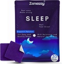 Sleep Patches - Herbal Melatonin, Valerian Root ve Magnezyum Daha İyi Uyku için Infüzyon, All-Night Rest & Relaxation, Non-Habit Format, Easy to apply, 30 Patches
