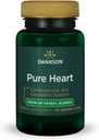 Swanson Pure Heart Cardiovascular Circulatory Health Antioksi Resveratrol Kan basıncı Cholesterol Support Herbal Supplement 60 Veggie Capsules (Veg Caps) Vegan