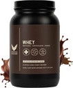 Yüksek Seviye Whey Protein Toz Stevia Sweetized, Natural Chocolate Shake, 24g protein, Ultra Filtreli Non-GMO, Digestive Enzymes, Gluten Free, 蛋白粉, 2 lb, Whey Protein with Stevia