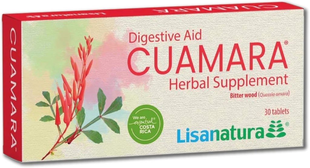 Cuamara Herbal Supplement - Sugar, Gluten & Lactose Free - 30 Tabletler