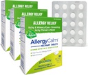 Boiron AlerjiCalm Tabletleri 180 Kont, Allergies ve Hay Ateş Sneezing, Runny Nose ve Itchy Eyes veya Throat, Antialm Tabs (Formerly RhinAllergy) (Üç 60k Kutunun Paketi)