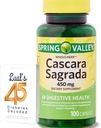 Cascara Sagrada 450 mg. Spring Valley Cascara Sagrada 450mg 100 Kont, Whole Herb Cascara Sagrada Digestive Health Diyetary Supplement Capsules Luall's 45 Diyabet Decoded
