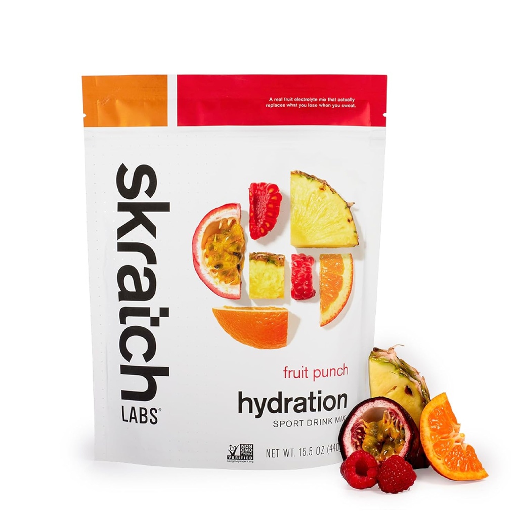 Skratch Labs Hydration Toz | Sport Drink Mix | Electrolytes Toz for Egzersiz, Endurance, and Performance | Fruit Punch | 20 Hizmet | Non-GMO, Vegan, Kosher