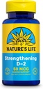Nature's LifeBoosting Vitamin D2 2000 IU As Ergocalciferol - Immune Support Supplement - Vitamin D Support fordis Abors, Bone Health - 60-Day Garanti, 90 Serv, 90 Vegetarian Capsules