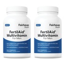 Fairhaven Health FertilAid for Men Fertness Supplements for Men Two Moon Supply | Count, Mottitude Support Pre-Conception for Him | Erkek Fertness Support L-carnitine, çinko | 2 Şişes