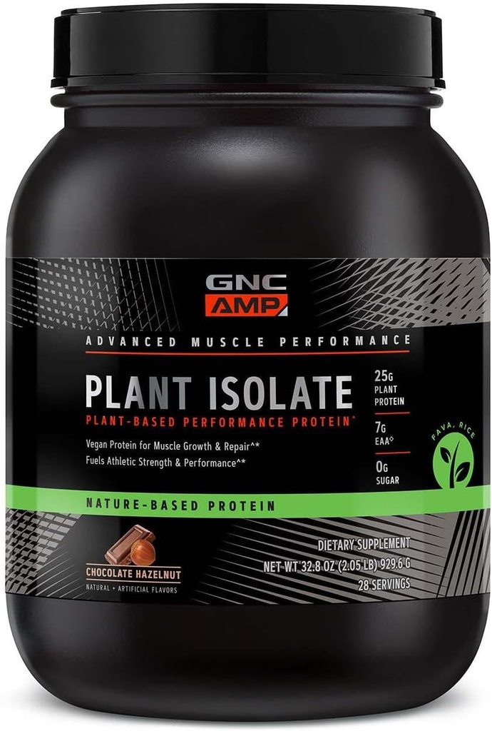 GNC AMP Plant Isolate Protein - Chocolate Hazelnut (28 hizmet)