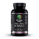 Vida Origins Saç Cilt ve Çiçeği | Kuer Saç, Güçlü Çiçeği, Vibrant Skin | Doğal Güzellik | çinko, Biotin, Vitamin E | Vegan 120 Capsules 1 Ay Supply