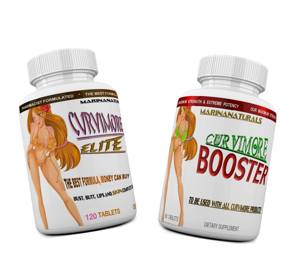 CURVIMORE Elite Full Start KIT Advanced Mother Enlargement, Butt Advancedment, Bust Geliştirilmiş, Booty Geliştirilmiş, Lip Plantping & Skin Darning Pills – Daha Büyük Kadın, Hips & Glutes. 1-Month