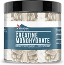 Earthborn Elements Creatine Monohydrate 200 Κάψουλες, Καθαρά & Αδιάλυτα, Χωρίς Πρόσθετα
