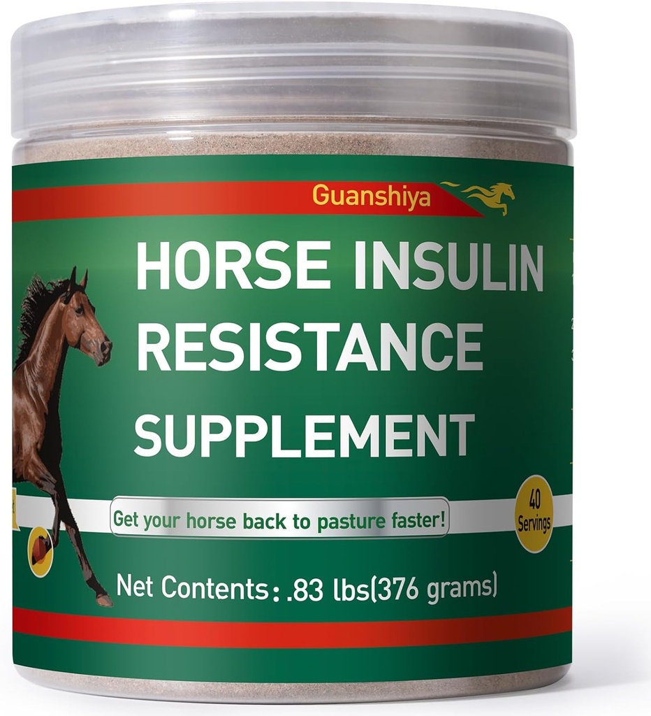 Atlar için Insulin Direnişi Tamam - At Laminitis Tedavisi-Doğal Laminitis Herbal Toz Sore Feet & Kronik Laminitis, 0.83lb (40-Day Supply)