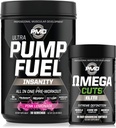 Αθλήματα Ultra Αντλία Fuel Insanity - Προ προπόνηση – Pink Λεμονάδα (30 εξυπηρετούν) Αθλητισμός Ωμέγα κόβει Elite Θερμογόνος καύση λίπους (90 Softgels)