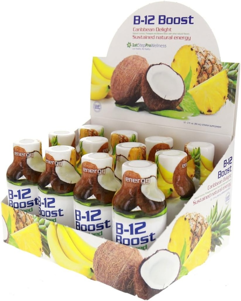 1. Adım Yüksek Performans Fitness B-12 Boost, 12-2oz Şişes