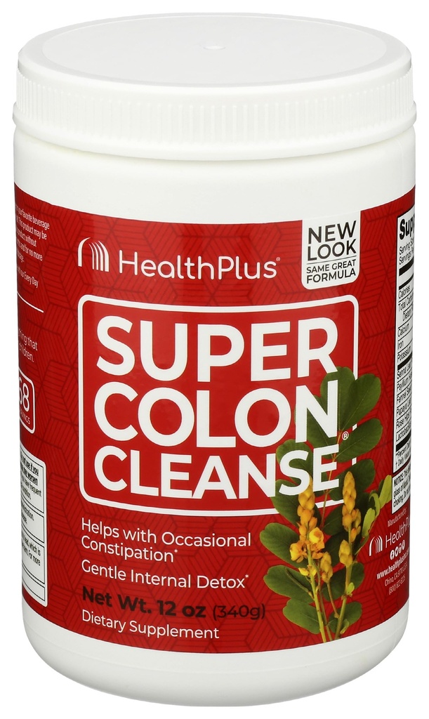 Health Plus Super Colon Cleanse - 10-Day Cleanse - Detox, Χωρίς γλουτένη, Χωρίς γαλακτοκομικά, φυσικά φυτικά συστατικά (Περισσότερο από 1 Cleanse, 12 Ουγγιά)