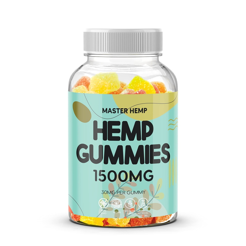 Doğal Meyve Hemp Gummies High Strength - Vegan Hemp Oil Infüzyon Gummies Edibles Performansı Barış ve Rahatlama için Büyük, Bloom Favorite Gummy